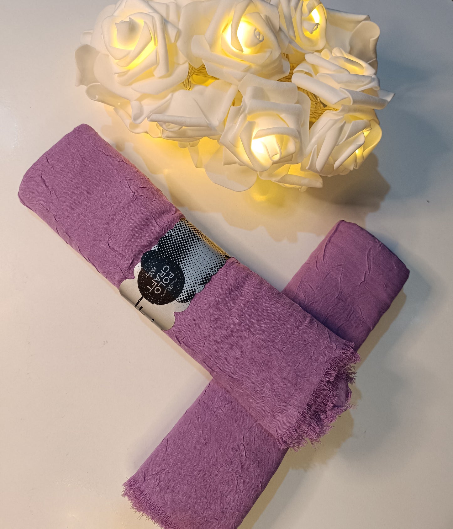 Leylak - Pamuk Kraş Şal