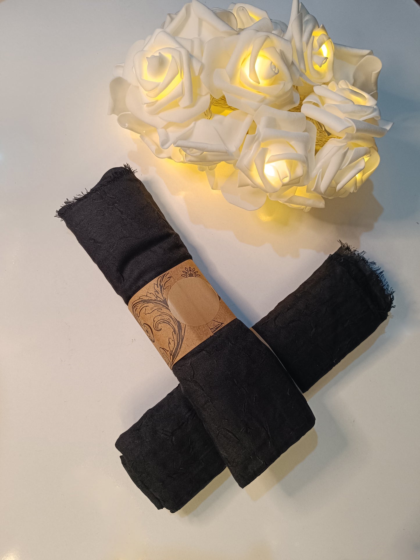 Siyah Pamuk Kraş Şal