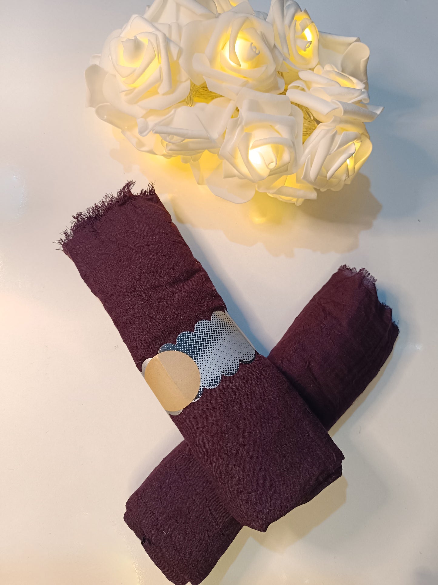 Vişne Çürüğü - Pamuk Kraş Şal