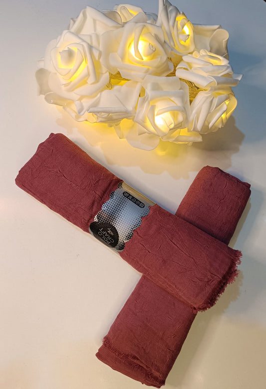 Gül Kurusu - Kraş Pamuk Şal